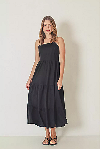 VESTIDO MIDI ORLY PRETO