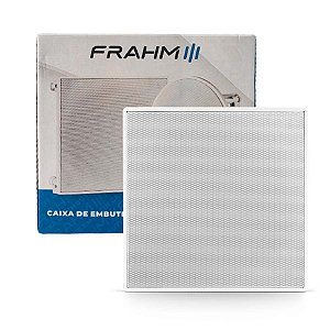 Arandela De Embutir Quadrada Branca 6 Polegadas 40w Rms Frahm