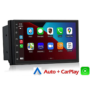 Multimidia Mp5 Combat 7"  Bluetooth com Carplay e Android Auto