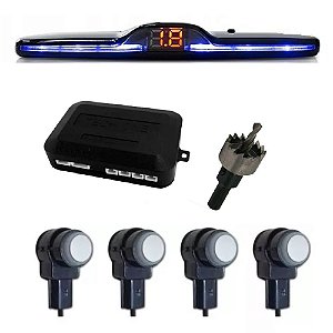 Sensor de Estacionamento Oem Acabamento Original Branco 16,5mm