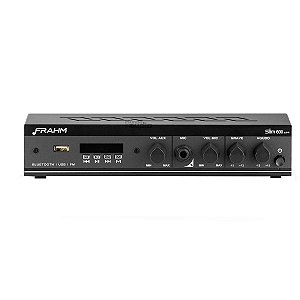 Amplificador Receiver Frahm Som Slim 800 App Usb Bluetooth