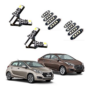 Kit de Leds Iluminação do HB20 Hatch/Sedan 2015 Internos e Externos Tromot