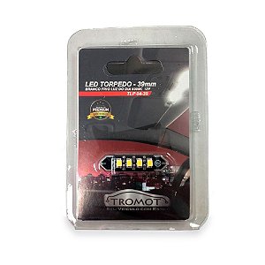 Led torpedo Lâmpada Branco Frio 39mm 6000K 12V Tromot TLP04