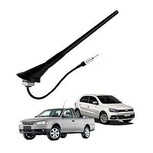 Antena De Teto 60º Gol G5 Golf Polo Santana Saveiro e Voyage Conector Plug Din