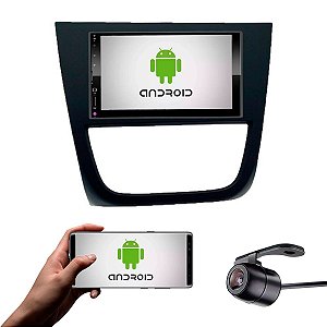 Central Multimídia Saveiro Cross G5 2010 a 2013 Preto Com Sistema Android