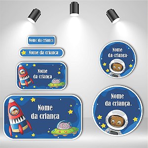 Kit de Etiquetas Escolares – Astronauta