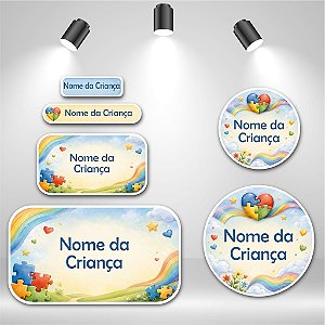 Kit de Etiquetas Escolares – Autismo
