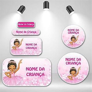 Kit de Etiquetas Escolares – Bailarina 2