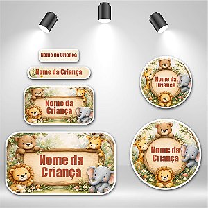 Kit de Etiquetas Escolares – Floresta Divertida