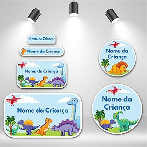 Kit de Etiquetas Escolares – Dinossauro 2