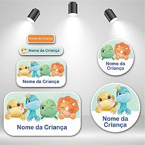 Kit de Etiquetas Escolares – Dinossauro 4
