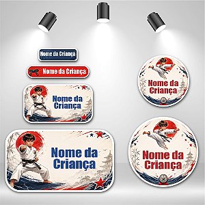 Kit de Etiquetas Escolares – Karatê Power