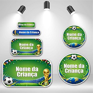 Kit de Etiquetas Escolares – Copa do Mundo