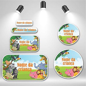 Kit de Etiquetas Escolares – Floresta