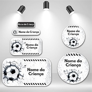 Kit de Etiquetas Escolares – Futebol Campeão