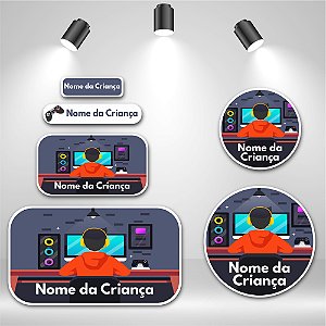 Kit de Etiquetas Escolares – Gamer