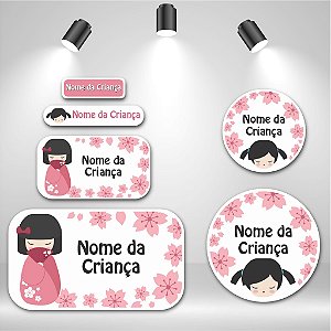 Kit de Etiquetas Escolares – Kokeshi