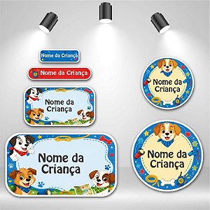 Kit de Etiquetas Escolares – Patrulha Animal
