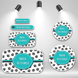 Kit de Etiquetas Escolares – Patinhas