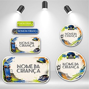 Kit de Etiquetas Escolares – Skate Vibes