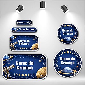 Kit de Etiquetas Escolares – Astronomia Científica