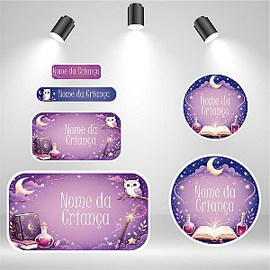 Kit de Etiquetas Escolares – Magia das Estrelas