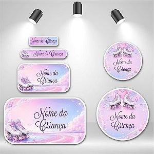 Kit de Etiquetas Escolares – Patinação Glow