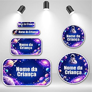 Kit de Etiquetas Escolares – Galaxia