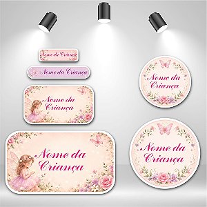 Kit de Etiquetas Escolares – Jardim Fantasy