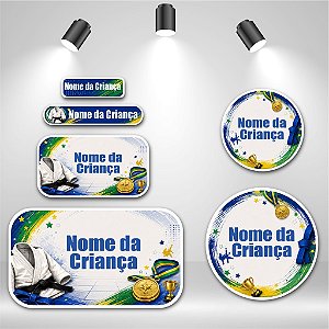 Kit de Etiquetas Escolares – Judô Kids