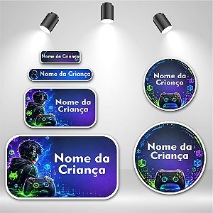 Kit de Etiquetas Escolares – Universo Gamer