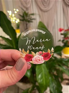 Adesivo Floral Impressão Branca