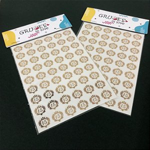 Mini Lacre Dourado 15 Anos
