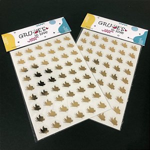 Mini Lacre Dourado Borboleta 1