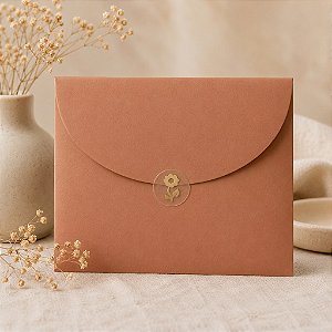 Mini Lacre Dourado Florzinha para Papelaria