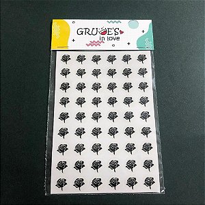 Mini Lacre Rosas (Preto)