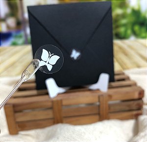 Mini Lacre Borboleta 2 (Branco)