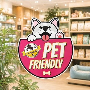 Adesivo Pet Friendly (Rosa)