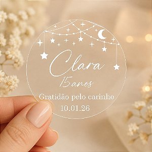 Adesivo para Lembrancinha Coleção Estrelas