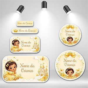 Kit de Etiquetas Escolares – Princesa Baby