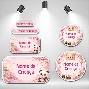 Kit de Etiquetas Escolares – Fantasias Kawaii