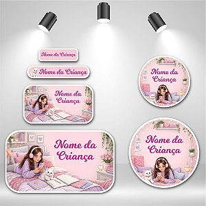 Kit de Etiquetas Escolares – Meu Cantinho