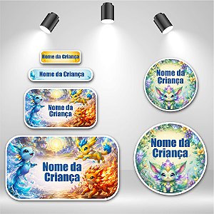 Kit de Etiquetas Escolares - Criaturas Fantásticas