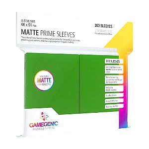 Gamegenic - Matte Prime Green - (100 Sleeves)