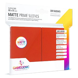 Gamegenic - Matte Prime Red - (100 Sleeves)