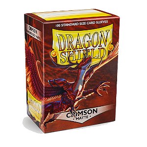 Dragon Shield Matte - Crimson - Standard Size 88x63 (100 Shields)