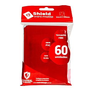 Central Shield - Vermelho Mini Matte 62X89 (60 Sleeves)