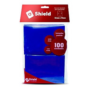 Central Shield Matte Azul Escuro - Standard 66x91 - (100 Shields)