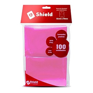 Central Shield Matte - Rosa - Standard 66x91 - (100 Shields)