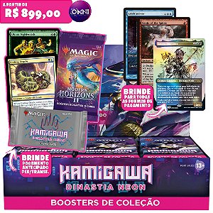 Caixa de Booster de Coleção (PT) - Kamigawa Dinastia Neon - Magic The Gathering - (Pré-Venda)